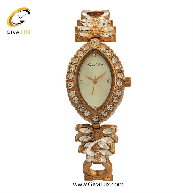 ساعت مچی اورجینال زنانه LdA رزگلد | رزگلد| نقره ای| کد رفرنس 2411